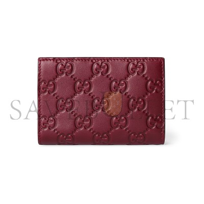 GUCCI GG EMBLEM SMALL WALLET ‎847208 (11*8.5*3cm)